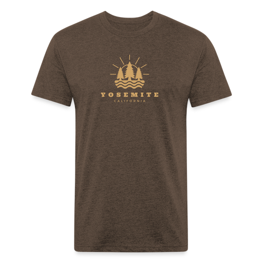 Yosemite - Premium Graphic Tee - heather espresso