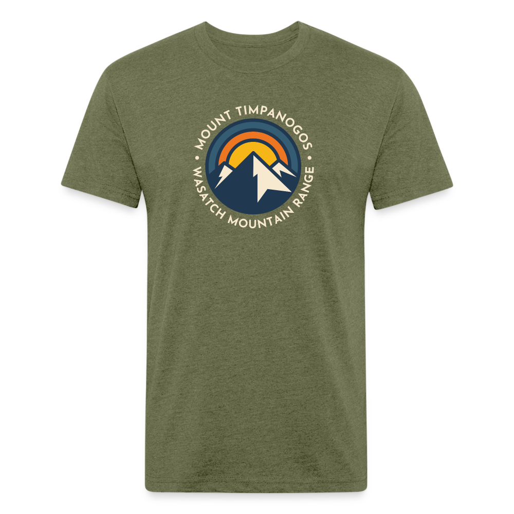 Mount Timpanogos - Premium Graphic Tee - heather military green