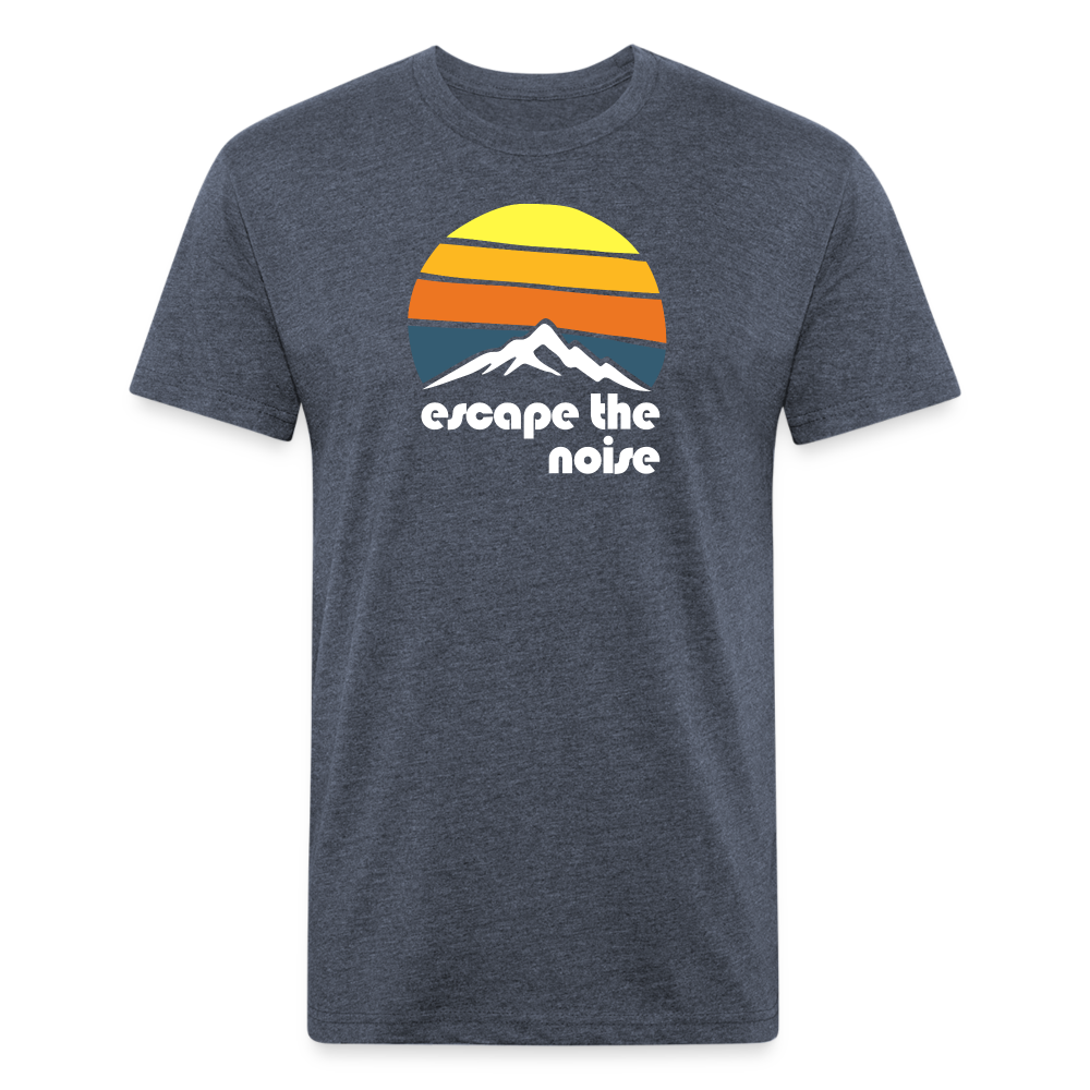 Escape the Noise - Premium Graphic Tee - heather navy