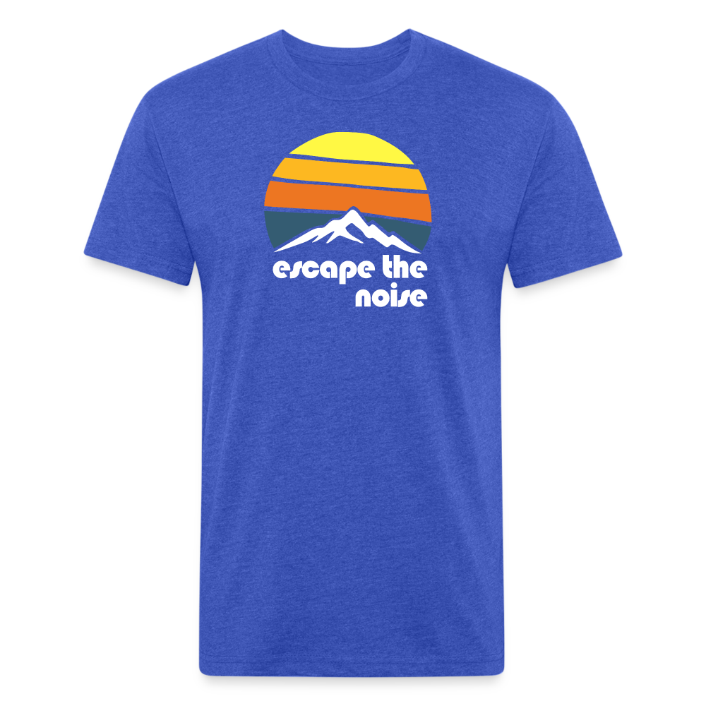 Escape the Noise - Premium Graphic Tee - heather royal