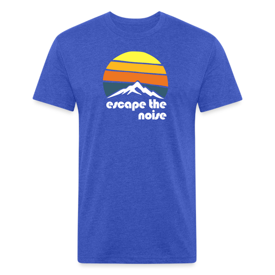 Escape the Noise - Premium Graphic Tee - heather royal